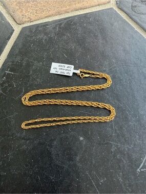 14kt. Yellow Gold Rope Chain Necklace 24” long
